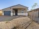 New construction home with a front yard and neutral color scheme at 4033 S 177Th Ave, Goodyear, AZ 85338