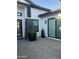 Elegant entryway with modern design and stone accents at 20475 E Indiana Ave, Queen Creek, AZ 85142