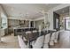 Stylish kitchen featuring an island with seating, modern appliances, and open layout to the dining area at 37200 N Cave Creek Rd # 1023, Scottsdale, AZ 85262