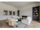 Inviting living room featuring a fireplace, stylish decor, and comfortable seating arrangements at 37200 N Cave Creek Rd # 1023, Scottsdale, AZ 85262