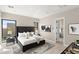 Spacious main bedroom with a view, stylish decor, and a walk-in closet at 14174 E Highland Ave, Fountain Hills, AZ 85268