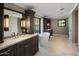 Luxurious bathroom with soaking tub and dual vanity at 10739 E Diamond Rim Dr, Scottsdale, AZ 85255