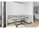 Built-in banquette seating with a modern table at 6862 E Joshua Tree Ln, Paradise Valley, AZ 85253