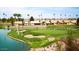 Aerial view of homes and golf course at 1812 E Peach Tree Dr, Chandler, AZ 85249