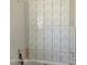 Bathroom wall featuring a modern chevron tile pattern installation in progress at 1907 W Brooke Ln, Queen Creek, AZ 85144