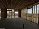 Interior framing of a new home's living area showcasing expansive mountain views at 1907 W Brooke Ln, Queen Creek, AZ 85144