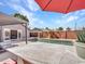 Backyard pool and lounge area, with an outdoor kitchen and dining area with shade at 8450 E Montecito Ave, Scottsdale, AZ 85251