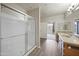 Bathroom featuring glass shower and vanity with a sink at 14575 W Mountain View Blvd # 11113, Surprise, AZ 85374