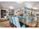 Open concept dining room with a view of living room and kitchen at 6511 E Presidio Rd, Scottsdale, AZ 85254