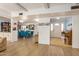 Open dining room with a large table and access to kitchen at 6511 E Presidio Rd, Scottsdale, AZ 85254