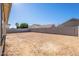 Large backyard with block wall and open space at 266 S 165Th Ave, Goodyear, AZ 85338