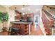 Modern kitchen with granite countertops and dark wood cabinets at 4413 N 24Th Pl, Phoenix, AZ 85016