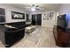 Relaxing living room featuring comfortable sectional sofa at 532 W Tenia Trl, San Tan Valley, AZ 85140