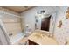 Clean bathroom with shower/tub combo and updated vanity at 1007 N Revere --, Mesa, AZ 85201