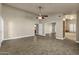 Large bedroom with mirrored closet doors and ensuite bathroom access at 9478 E Corrine Dr, Scottsdale, AZ 85260