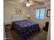 Bedroom with a double bed and window coverings at 2101 S Meridian Rd # 205, Apache Junction, AZ 85120