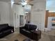 Living room, view of kitchen and hallway at 2101 S Meridian Rd # 205, Apache Junction, AZ 85120