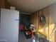 Spacious storage room with refrigerator and shelving at 650 N Hawes Rd # 3729, Mesa, AZ 85207