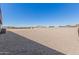 Large backyard ready to be landscaped at 13524 W Sierra Vista Dr, Glendale, AZ 85307