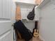 Storage closet with guitar cases and shelves at 13524 W Sierra Vista Dr, Glendale, AZ 85307