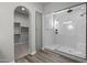 Spa-like bathroom with a walk-in shower and a large closet at 2233 W Hide Trl, Phoenix, AZ 85085