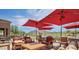 Outdoor patio with ample seating and mountain views, perfect for entertaining at 3576 N Carlton St, Buckeye, AZ 85396