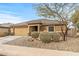 Charming single-story home with a well-manicured front yard and low-maintenance desert landscaping at 442 W Black Hawk Pl, Casa Grande, AZ 85122