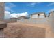 Empty lot with block wall and view of neighboring houses at 18350 W Poston Dr, Surprise, AZ 85387