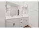 Double vanity bathroom with modern white cabinets at 18350 W Poston Dr, Surprise, AZ 85387