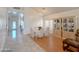 Bright dining room features a chandelier and hardwood floors at 1342 N Mckenna Ln, Gilbert, AZ 85233