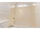 Cozy bathroom featuring bathtub, shower, and modern fixtures at 10101 E Posada Ave, Mesa, AZ 85212