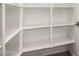 Walk-in pantry with extensive shelving for organized storage at 5649 N 205Th Ln, Buckeye, AZ 85396