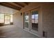 Covered patio with access to the screened in back porch at 9346 E Citrus N Ln, Sun Lakes, AZ 85248