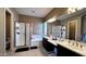 Elegant bathroom with double sinks, soaking tub, and shower at 2285 E Mead Dr, Gilbert, AZ 85298