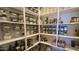 Large pantry with extensive shelving for food storage at 2285 E Mead Dr, Gilbert, AZ 85298