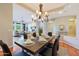 Formal dining room offering a view of the living area at 6486 E Oberlin Way, Scottsdale, AZ 85266