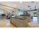 Spacious kitchen with island, breakfast nook and Gathering room view at 6486 E Oberlin Way, Scottsdale, AZ 85266