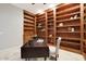 Bright library with built-in bookshelves and desk at 6486 E Oberlin Way, Scottsdale, AZ 85266