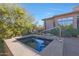 Relaxing spa with a view of the desert landscape at 6486 E Oberlin Way, Scottsdale, AZ 85266