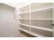 Spacious walk-in closet with built-in shelving and storage at 20801 N 90Th Pl # 222, Scottsdale, AZ 85255