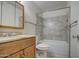 Clean bathroom with updated vanity and tile shower/tub combo at 3753 S Mill Ave, Tempe, AZ 85282