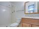 Bathroom includes toilet, vanity, and shower stall at 3753 S Mill Ave, Tempe, AZ 85282