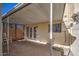 Covered patio with brick wall and lattice at 3753 S Mill Ave, Tempe, AZ 85282