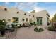 Inviting courtyard with seating area and lush landscaping at 6501 E Cholla St, Scottsdale, AZ 85254