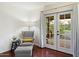 Sitting area with French doors opening to the backyard at 6501 E Cholla St, Scottsdale, AZ 85254