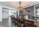 Elegant dining room features a large wooden table and decorative accents at 1358 N St Paul --, Mesa, AZ 85205