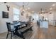 Modern kitchen with stainless steel appliances and an island at 3923 E Archer Dr, San Tan Valley, AZ 85140