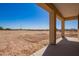 Covered patio overlooking a large lot at 6300 N 419Th Ave, Tonopah, AZ 85354