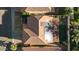Top-down view of house showcasing roofline and backyard at 2235 E Lakecrest Dr, Gilbert, AZ 85234