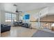 Spacious game room with loft view and wood flooring at 2235 E Lakecrest Dr, Gilbert, AZ 85234